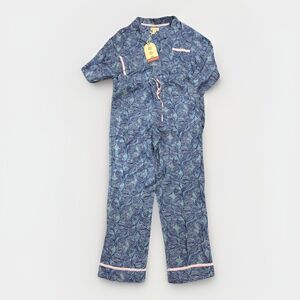 Sunday Brunch Pajama Set Womens Size XS Blue Long Sleeve Preppy Chic New W Tags